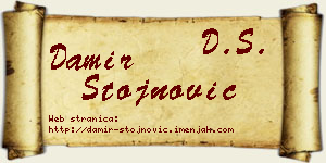 Damir Stojnović vizit kartica